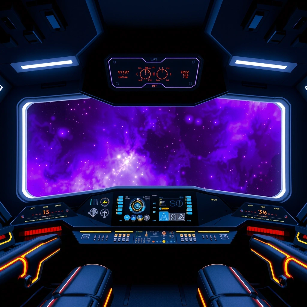 Galactic background nebula